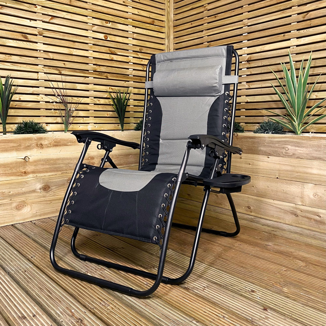 Samuel Alexander Garden Sun Lounger - Grey - Multi Position - Image 3