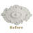 Silver Diamond 30" D Polyurethane Hand Painted Ceiling Medallion