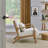 Modern Style Accent Chair with Removable Lumbar Pillow-1689844192