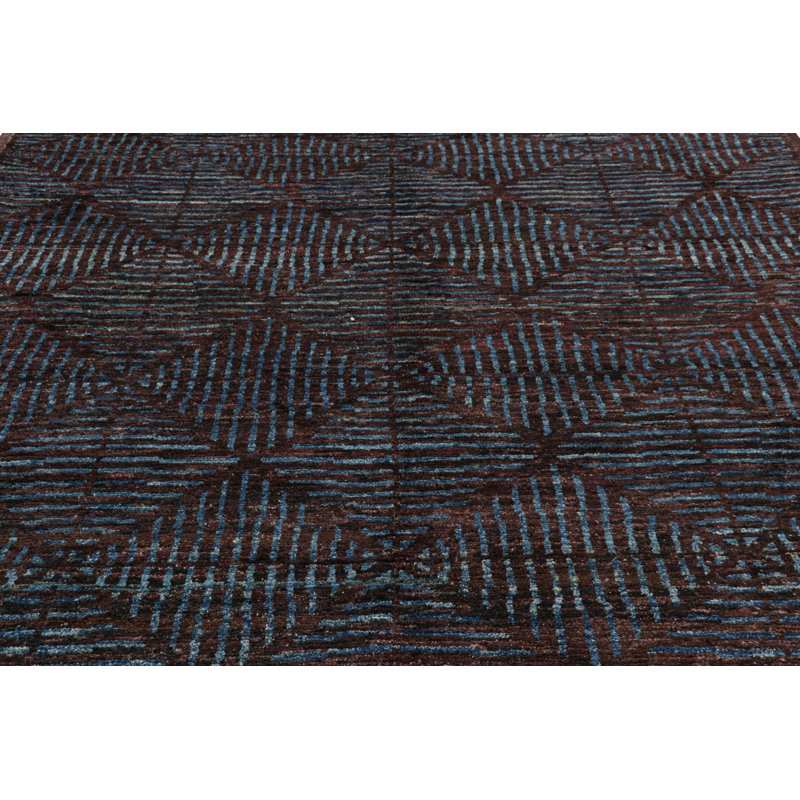 Moroccan Handmade Kilim Wool Geometric Area Rug, Runner 3' x 14'