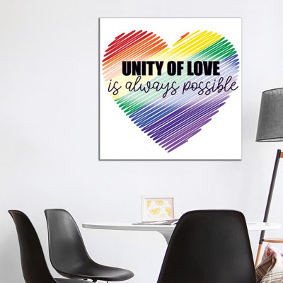 Unity Of Love by Kimberly Allen - Wrapped Canvas Print