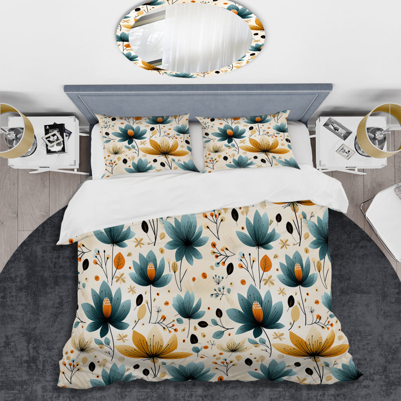Ensemble de housse de couette Beige Coastal Harmony, Housse de couette pour très grand lit et 2 très