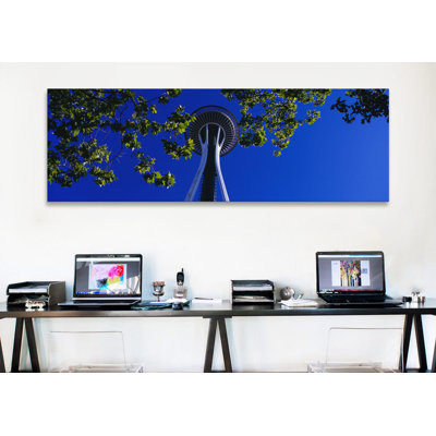 " Space Needle Maple Trees Seattle Center Seattle WA USA " by Panoramic Images