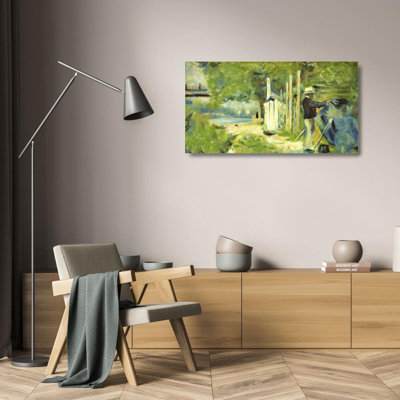 Man Painting a Boat