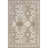 Daye Traditional Tiled Power Loom Performance Gray/Beige Rug-785390646