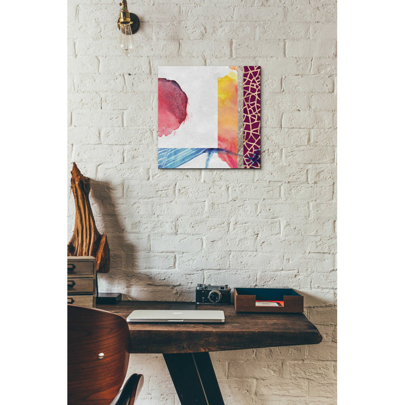 «Earth Glows 1» par Louis Duncan-He, art mural en verre acrylique, H 12 po x l 12 po x P 0,13 po