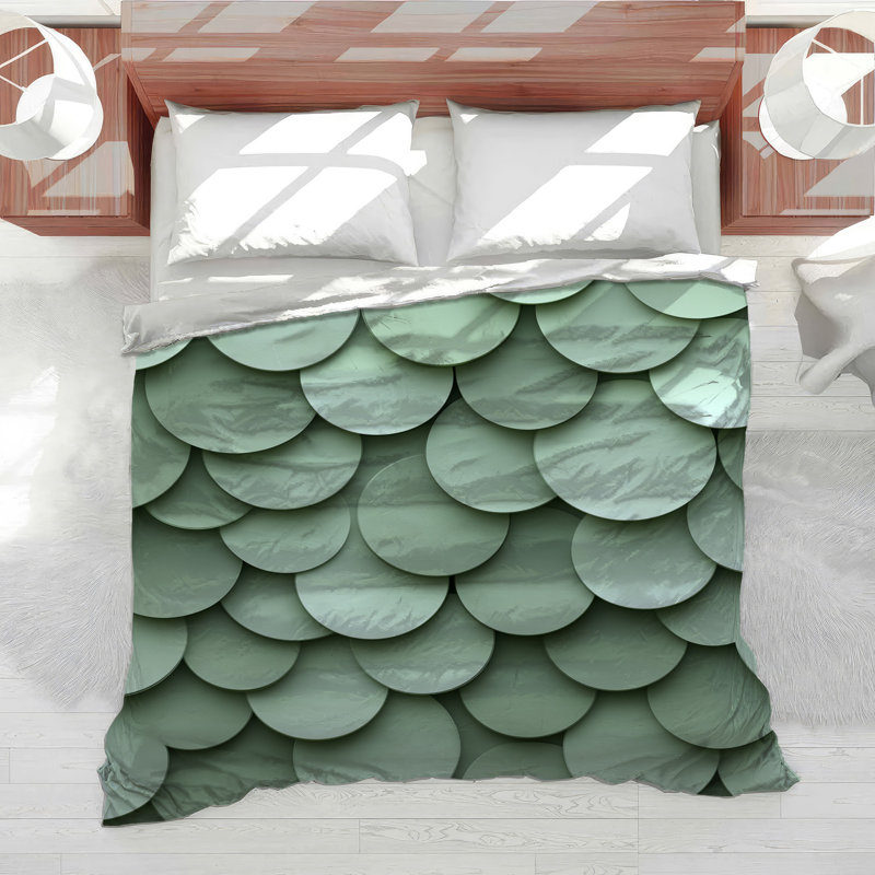 Scales Bedding Abstract Comforter Japandi, Twin Comforter