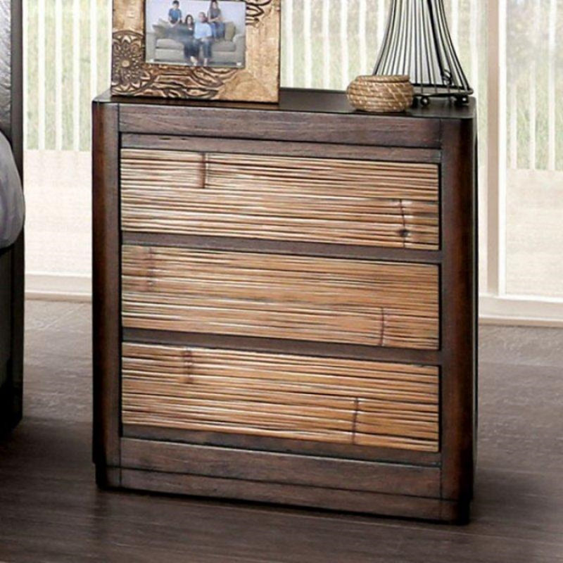 Table de chevet grise Darrence Mario
