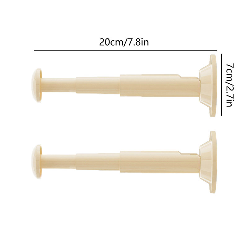 Ensemble de 2 supports de rangement pour suspendre et suspendre des vêtements, Beige