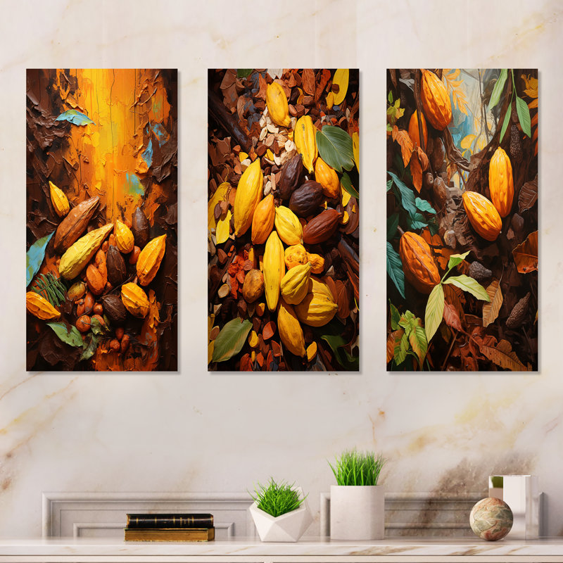Cacao Bean Odyssey, H 28 po x l 36 po, Toile tendue