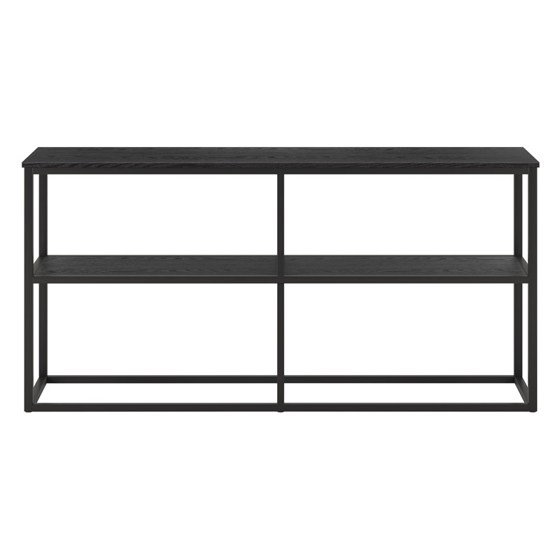Unfinished TV Stand for TVs up to 65", Blackened Bronze/Black Grain