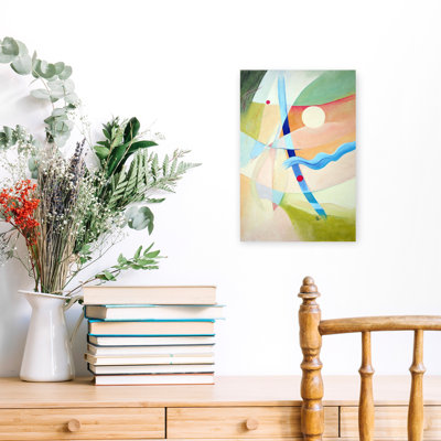 Contemporary Art Ethereal Abstract Contemporary Beach Landscape Wall Art by Marina Nelson - Wrapped Canvas Print