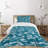 Ambesonne Blue Bedspread Set 2 Pcs Camouflage Oceanic Colors Twin Slate Blue Pale Blue