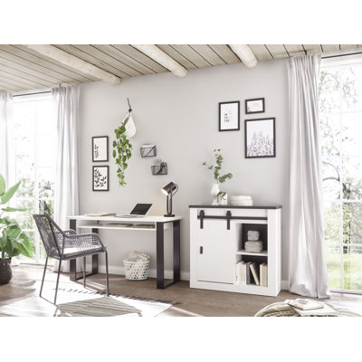 Jackeline 2 Piece Desk Office Set
