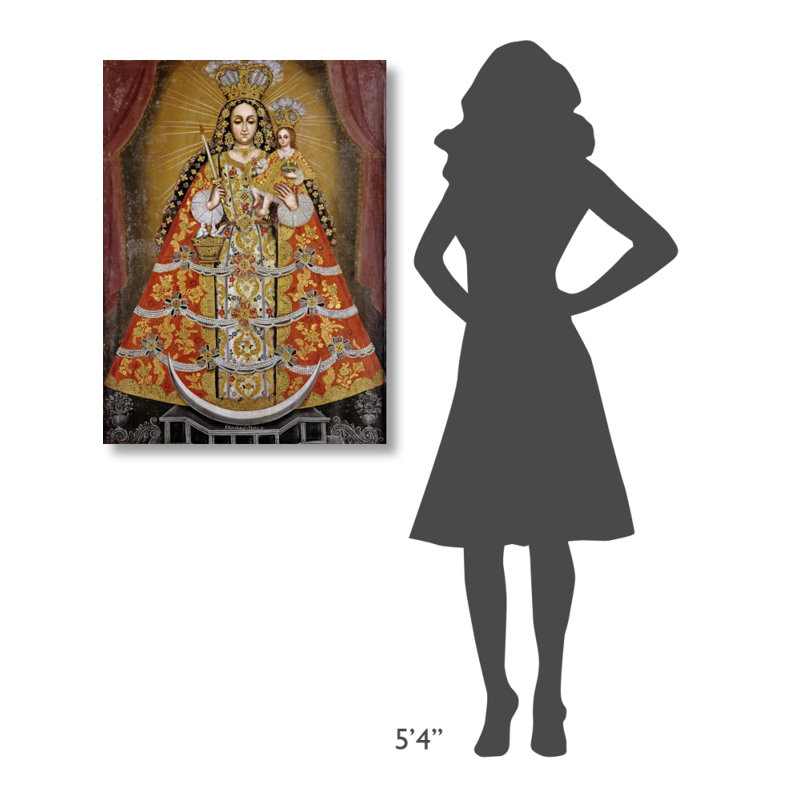 " Nuestra Senora De La Concepcion " by Nicolas Tarkhoff, 36" H x 27" W x 2" D