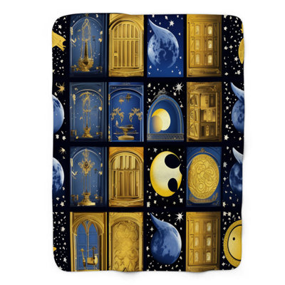 Moon Phases - 1 Piece Premium Blanket