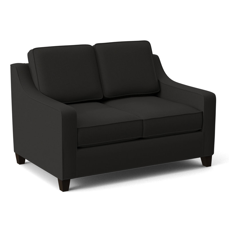 Clark 54" Square Arm Sofa Bed, Cafelle, Fluff Pearl
