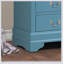 Commode pour la lingerie intemporelle sarcelle avec tiroirs à glissement lisse et fabrication durable pour une organisation élégante