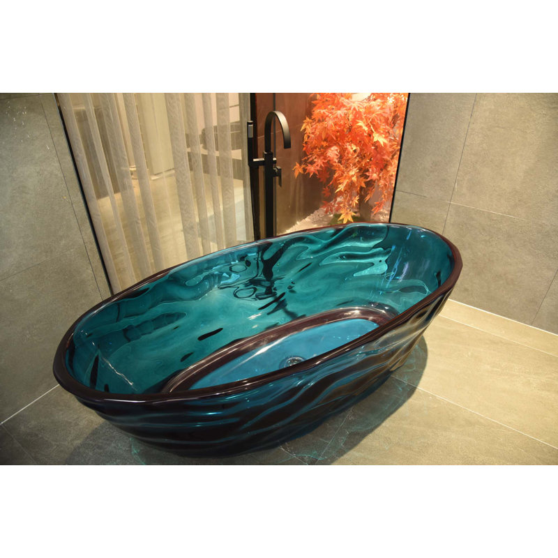 Baignoire autoportante en résine Lake Blue
