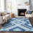 Solene Navy Washable Indoor-Outdoor Rug - -557173506