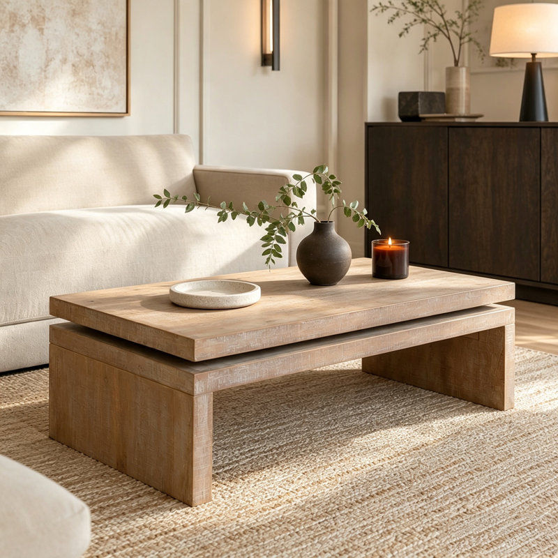 Modern Coffee Table, Natural