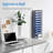 Hanging Wall File Organizer With Hooks, 12 Tier Vertical Wall Mount File Holder, Paper Document Mail Organizer For Office