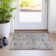 Machine Washable Indoor/Outdoor Xhevrie Ivory Rug