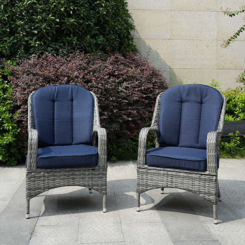 Chaise de patio avec coussin Iyman, Gris, Île Seymour Nord, Galapagos