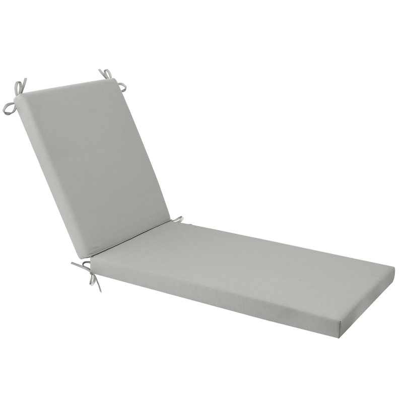 Chaise Lounge Cushions Outdoor: Olefin Waterproof Fade-Resistant Lounge Chair Cushion For Outdoor Furniture Pool Lounger Pads With Ties For Patio