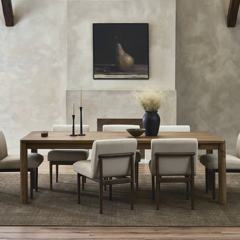 Noeline Solid Oak Dining Table, Resawn Worn