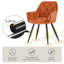 Velvet Tufted Upholstered Armchair Runge 50cm H-931599919