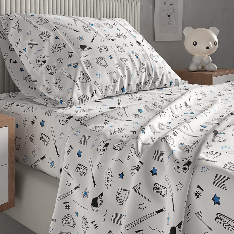 Ensemble de draps pour enfants, literie en microfibre douce, confortable et respirante, draps faciles d'entretien