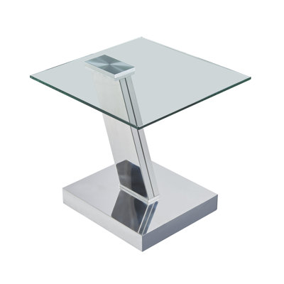 Glass Top End Table