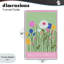 Fleurs sauvages avec bordure rose, estampe numérique, conception par Elizabeth Medley-1604728558-1604728563