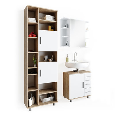 Virna Bathroom Storage Furniture Set