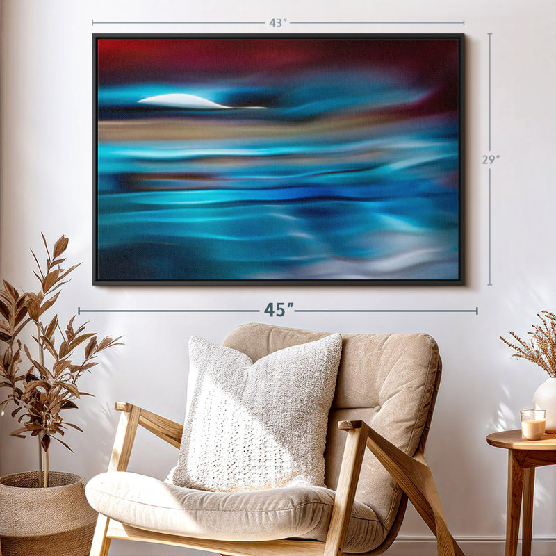 Abstract " Moonlit I ", 43" H x 29" W