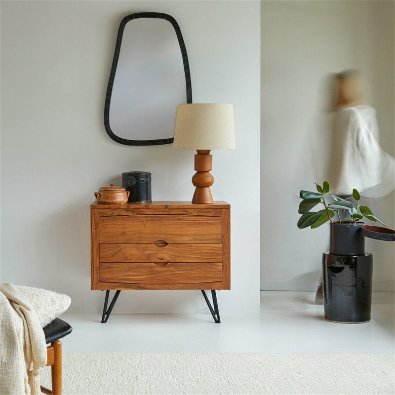 Katharyn Solid Wood 3 -Drawer Accent Chest
