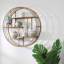 Sagebrook Home Kittle Modern Glam Iron and Wood Wall Storage Shelf-974448247
