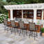 Tabouret de bar rembourré 29,9 po Alyne