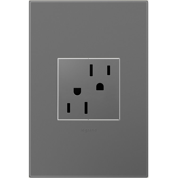 Adorne 15 Amp Tamper Resistant Duplex Outlet and Wall Plate