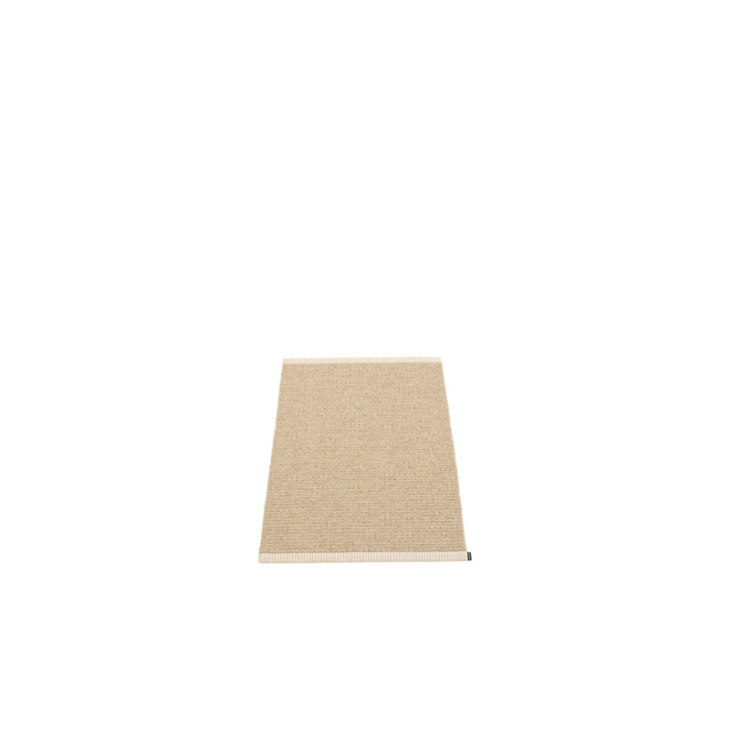 Tapis de cuisine intérieur / extérieur beige tissé à plat Mono