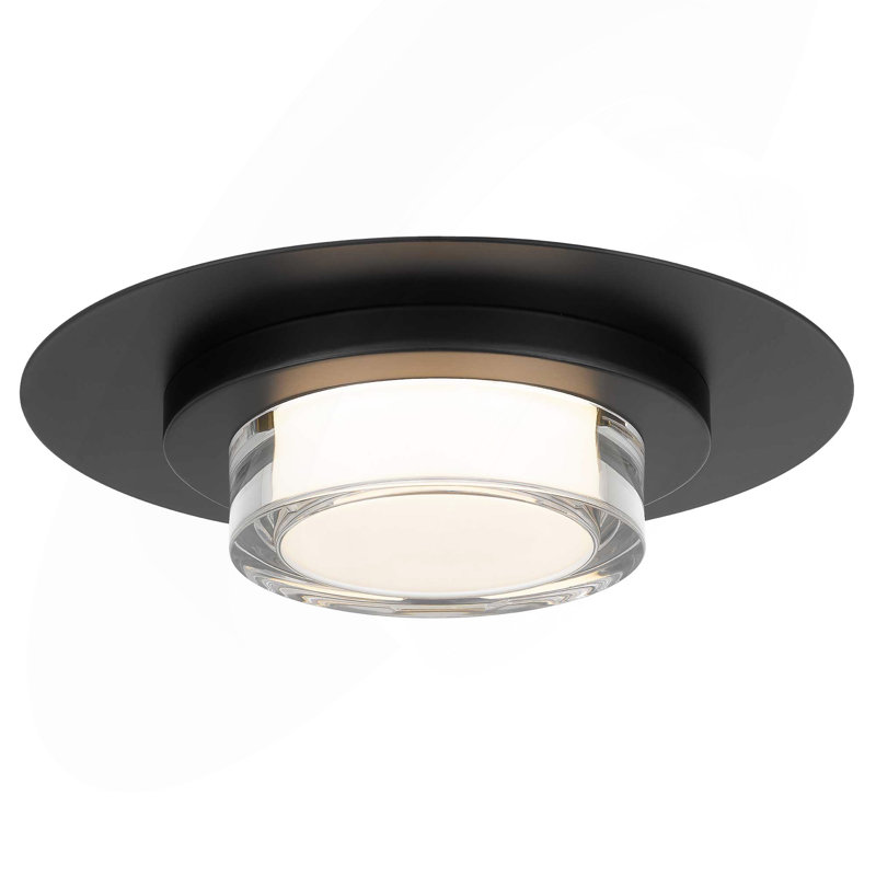 12" Square Chrome Integrated LED Flush Mount