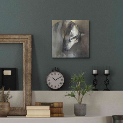  «Cheval classique» par Marilyn Hageman, art mural en métal, 36 po x 36 po
