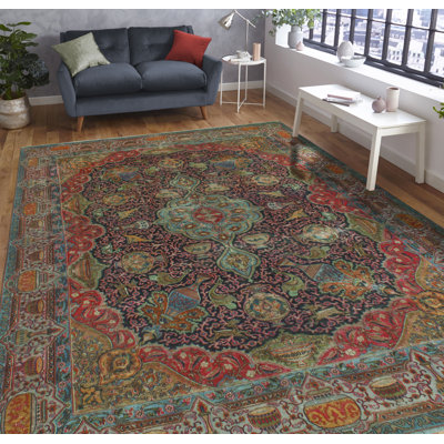 Pozo One-of-a-Kind 9'2" X 12'4" 1980s Wool Area Rug