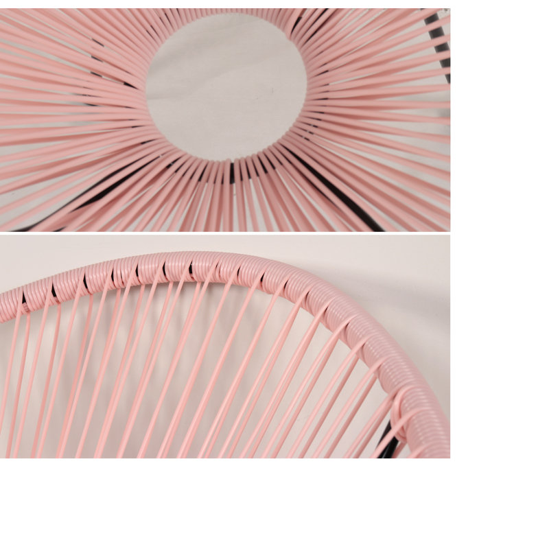Lemeiux Patio Dining Armchair with Cushion, Pale Pink