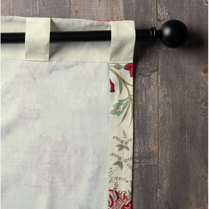 Ensemble de 1 rideau 100% coton Maison d'Hermine Chantilly - 50 po x 96 po, L 50 po x L 96 po