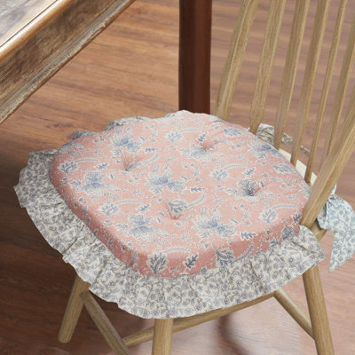Coussin de chaise en coton Kaila 