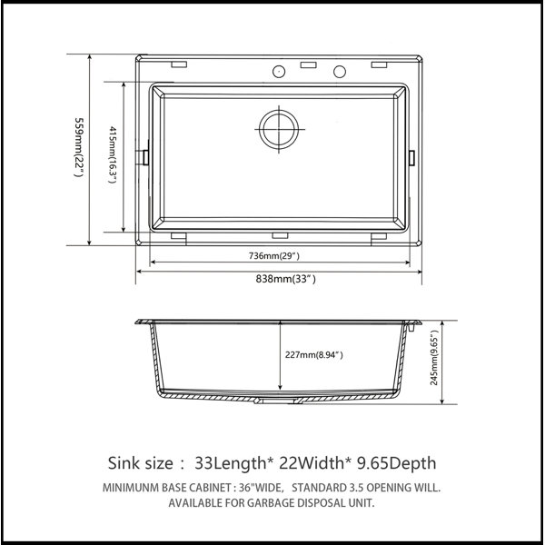 Dimensions du produit
