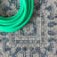 Tapis d'intérieur / extérieur bleu marine / gris Truman Bohemian Medallion-264478503