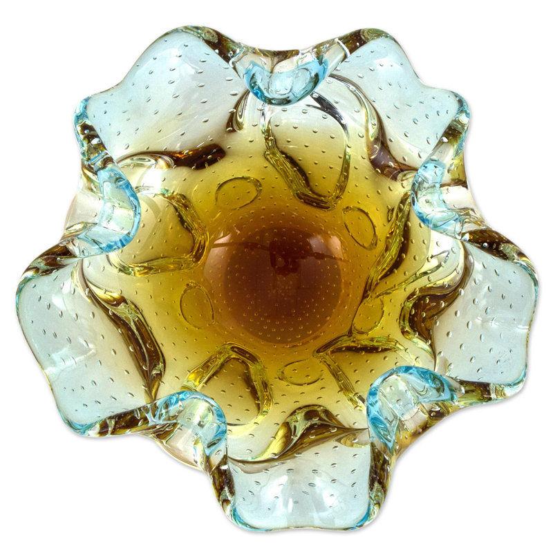 Handmade Glass Decorative Bowl